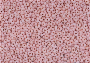 2x4mm Matsuno Japanese Peanut / Farfalle Beads - Opaque Soft Pink Matte #4005MA