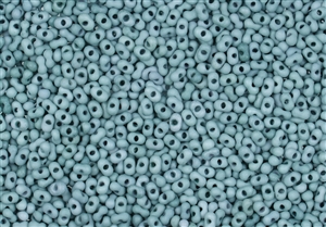 2x4mm Matsuno Japanese Peanut / Farfalle Beads - Opaque Seafoam Green Luster Matte #4014MA