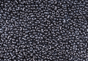 2x4mm Matsuno Japanese Peanut / Farfalle Beads - Opaque Pebble Luster #4018