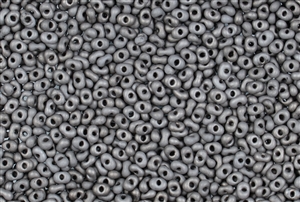 2x4mm Matsuno Japanese Peanut / Farfalle Beads - Opaque Pebble Luster Matte #4018MA