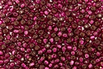 6/0 Miyuki Japanese Seed Beads - Cranberry Silver Lined Square Hole #24A