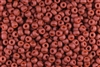 6/0 Miyuki Japanese Seed Beads - Opaque Orange Terra Cotta Matte #1236