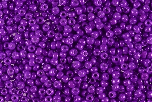 6/0 Miyuki Japanese Seed Beads - Dyed Opaque Mardi Gras Purple Luster #1379L