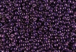 6/0 Miyuki Japanese Seed Beads - Dyed Opaque Dark Purple Luster #1474L