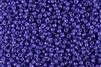 6/0 Miyuki Japanese Seed Beads - Dyed Opaque Iris Flower Blue Luster #1486L