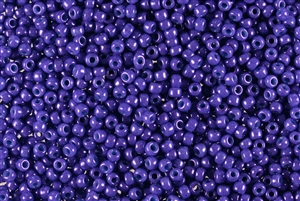 6/0 Miyuki Japanese Seed Beads - Dyed Opaque Iris Flower Blue Luster #1486L