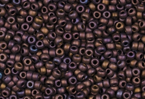 6/0 Miyuki Japanese Seed Beads - Copper Iris Metallic Matte #2005