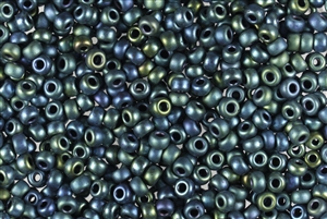 6/0 Miyuki Japanese Seed Beads - Teal Iris Metallic Matte #2064