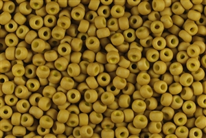 6/0 Miyuki Japanese Seed Beads - Opaque Mustard Matte #2312
