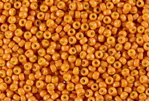 6/0 Miyuki Japanese Seed Beads - Dyed Opaque Sweet Potato Orange #2531