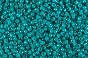 6/0 Miyuki Japanese Seed Beads - Dyed Opaque Turquoise Luster #2540L