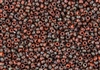 6/0 Miyuki Japanese Seed Beads - Opaque Orange Picasso #4520