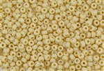 6/0 Miyuki Japanese Seed Beads - Opaque Cream Matte #F403