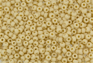 6/0 Miyuki Japanese Seed Beads - Opaque Cream Matte #F403