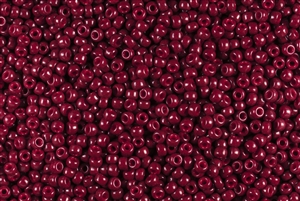 8/0 Miyuki Japanese Seed Beads - Dyed Opaque Maroon #1464