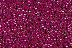 8/0 Miyuki Japanese Seed Beads - Dyed Opaque Dark Fuchsia Luster #1465L