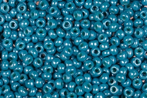 8/0 Miyuki Japanese Seed Beads - Dyed Opaque Teal Pacific Blue Luster #1471L