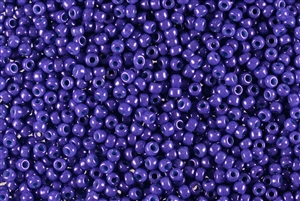 8/0 Miyuki Japanese Seed Beads - Dyed Opaque Iris Flower Blue Luster #1486L
