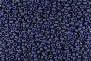 8/0 Miyuki Japanese Seed Beads - Opaque Cobalt Matte Luster #2075