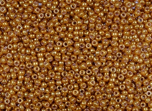 8/0 Miyuki Japanese Seed Beads - Translucent Golden Luster #2372