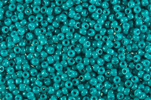 8/0 Miyuki Japanese Seed Beads - Dyed Opaque Turquoise Luster #2540L