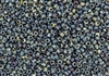 8/0 Miyuki Japanese Seed Beads - Opaque Denim Blue Picasso #4516