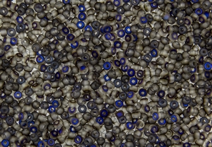8/0 Miyuki Japanese Seed Beads with Czech Coating - Crystal Azuro Matte