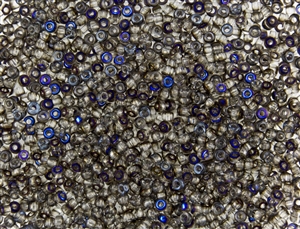 8/0 Miyuki Japanese Seed Beads with Czech Coating - Crystal Azuro