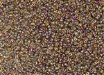 8/0 Miyuki Japanese Seed Beads with Czech Coating - Crystal Sliperit