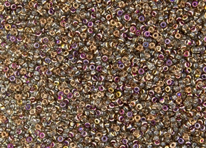 8/0 Miyuki Japanese Seed Beads with Czech Coating - Crystal Sliperit