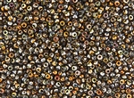 8/0 Miyuki Japanese Seed Beads with Czech Coating - Crystal Magic Copper