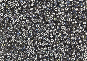 8/0 Miyuki Japanese Seed Beads with Czech Coating - Crystal Silver Rainbow