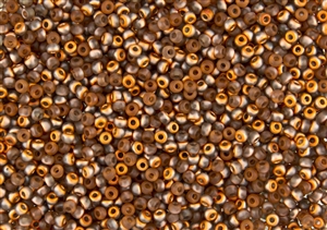 8/0 Miyuki Japanese Seed Beads with Czech Coating - Crystal Sunset Matte