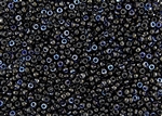 8/0 Miyuki Japanese Seed Beads with Czech Coating - Black Azuro