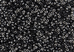 8/0 Miyuki Japanese Seed Beads with Czech Coating - Black Chrome Metallic