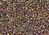 8/0 Miyuki Japanese Seed Beads with Czech Coating - Violet Rainbow Metallic Matte