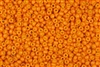 8/0 Miyuki Japanese Seed Beads - Duracoat Dyed Opaque Kumquat Orange #D4454