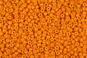 8/0 Miyuki Japanese Seed Beads - Duracoat Dyed Opaque Kumquat Orange #D4454