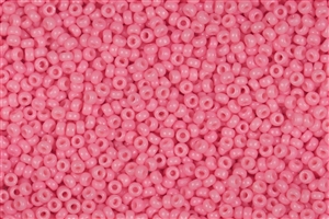 8/0 Miyuki Japanese Seed Beads - Duracoat Dyed Opaque Carnation Pink #D4463