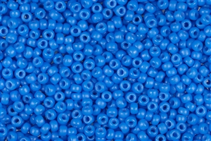 8/0 Miyuki Japanese Seed Beads - Duracoat Dyed Opaque Delphinium Blue #D4484