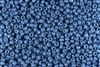 8/0 Miyuki Japanese Seed Beads - Duracoat Dyed Opaque Blue Juniper Berry #D4485