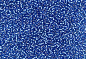 11/0 Miyuki Japanese Seed Beads - Capri Blue Silver Lined #32