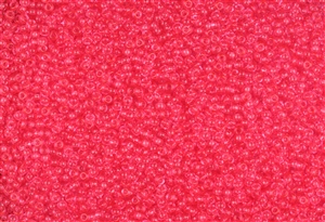 11/0 Miyuki Japanese Seed Beads - Transparent Strawberry #153A