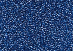 11/0 Miyuki Japanese Seed Beads - Transparent Montana Blue #153J