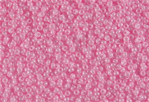 11/0 Miyuki Japanese Seed Beads - Dyed Opaque Bubblegum Pink Pearl Coat #428