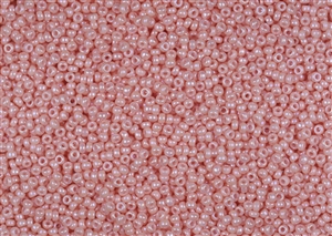 11/0 Miyuki Japanese Seed Beads - Opaque Tea Rose Luster #596