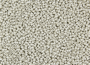 11/0 Miyuki Japanese Seed Beads - Bright Sterling Silver Plated Matte #961F