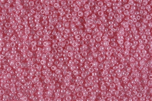 11/0 Miyuki Japanese Seed Beads - Dyed Opaque Pink Luster #1370L