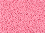 11/0 Miyuki Japanese Seed Beads - Dyed Opaque Pink Semi-Frosted #1370SF