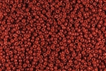 11/0 Miyuki Japanese Seed Beads - Dyed Opaque Earth Tone Red Marbled Orange #1463